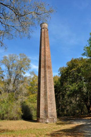 Rice Chimney structure at the former Laurel Hill Plantation