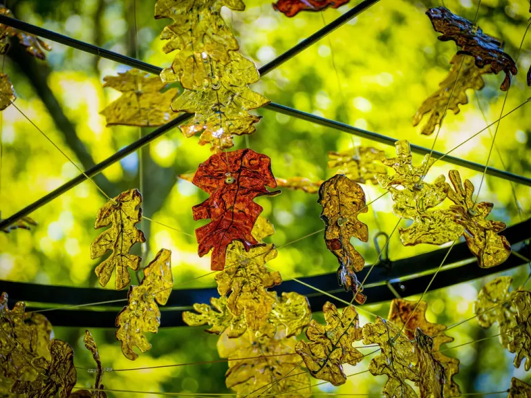 glass leaves